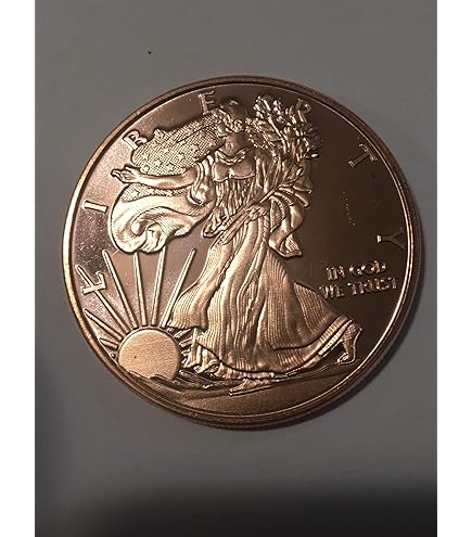Amazon.com: 1 oz .999 Fine Copper Morgan Dollar Coin Round Bullion